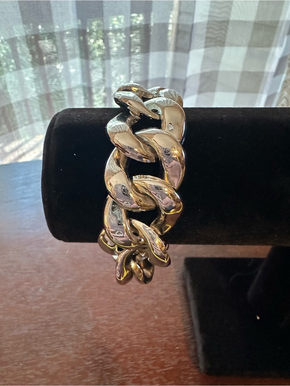 Cookie Lee Silver-Tone Chunky Link Bracelet